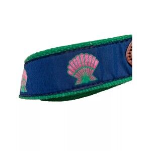 Leatherman Women's Tropical Seashells Belt Handmade Preppy Ribbon Sz 32" Waist